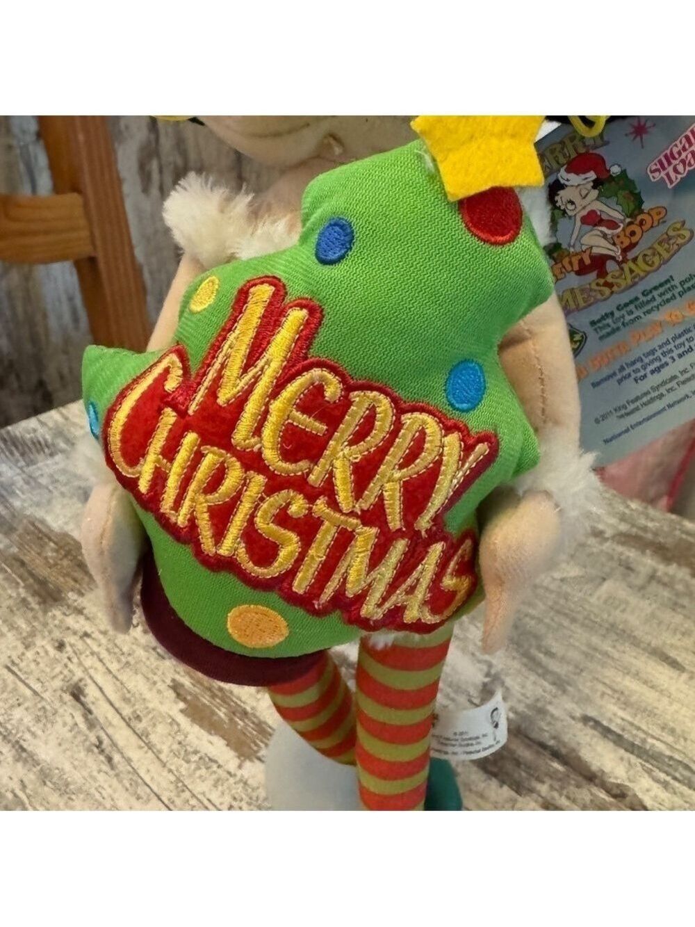 Betty Boop Plush Rag Doll Sugarloaf Christmas Elf - Picture 7 of 9